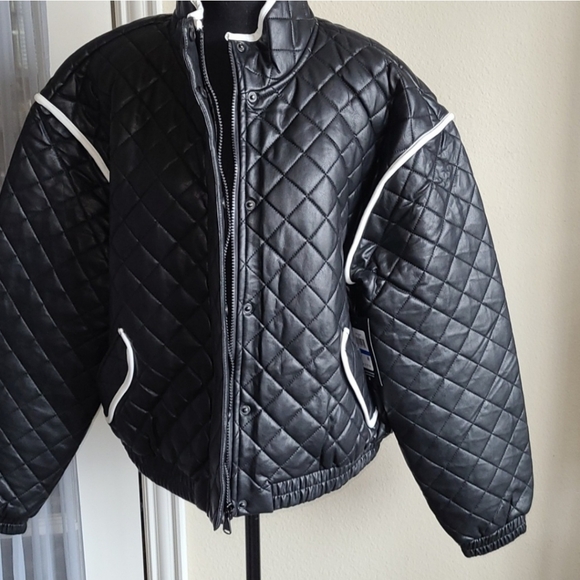 💕NWT Andrew Marc Sport Faux Leather Jacket💕 - Picture 12 of 12